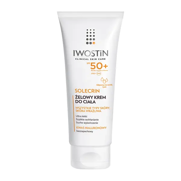 Iwostin Solecrin, żelowy krem do ciała SPF50+, 200 ml