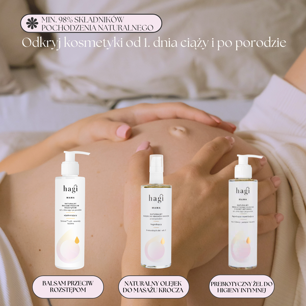 Hagi Mama, olejek do masażu krocza, przed porodem, 100 ml