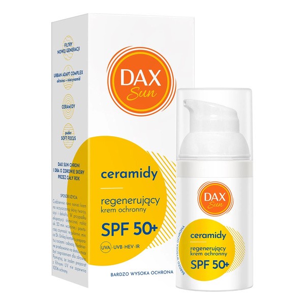 Dax Sun, ochrony krem regenerujący SPF50+, 30 ml