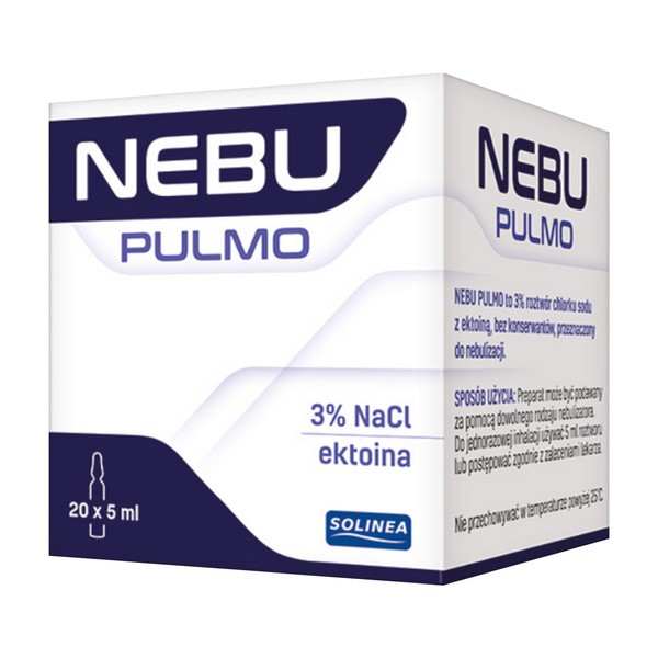 Nebu Pulmo, roztwór do nebulizacji, ampułki, 20 x 5 ml