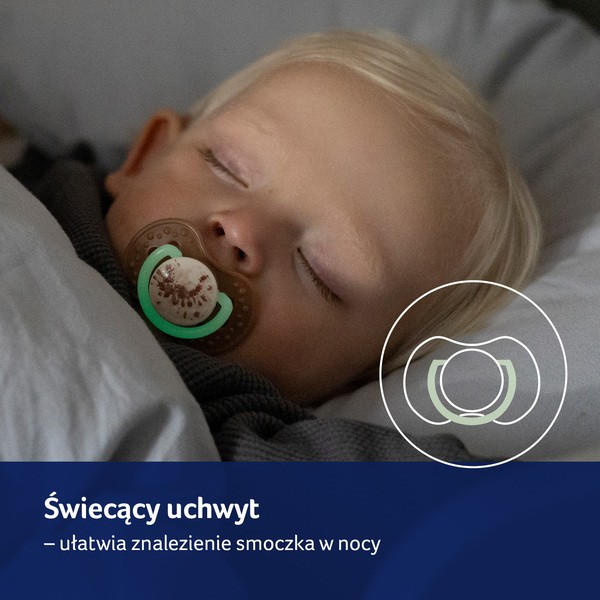 Canpol Lovi, smoczek uspokajający silikonowy dynamiczny, 3-6 m Tie Dye Green, 2 szt.