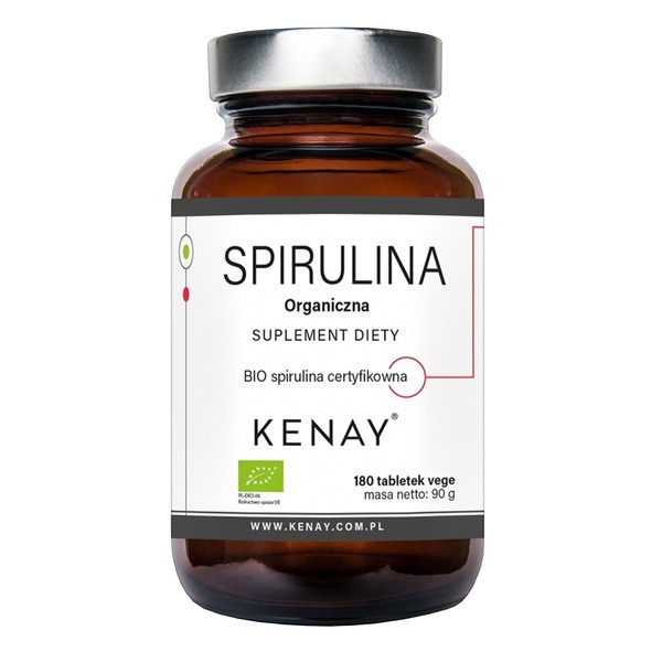 KENAY Spirulina Organiczna, tabletki, 180 szt.