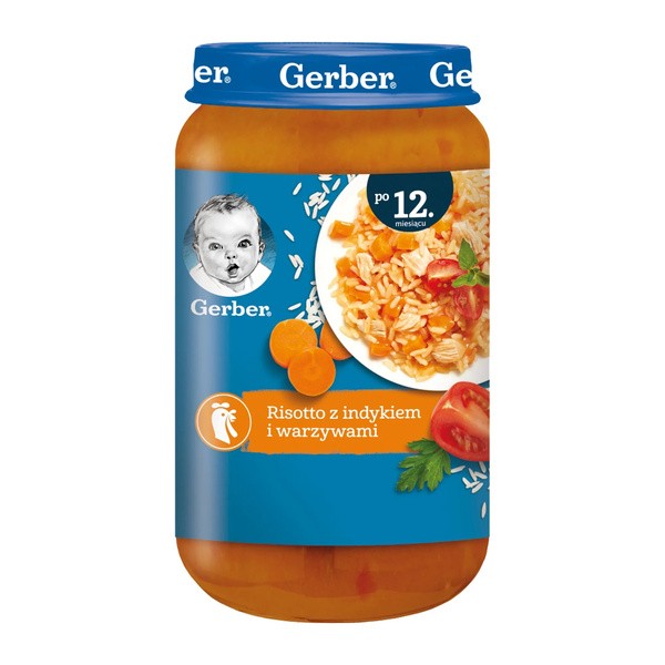 Gerber, risotto z indykiem i warzywami, 12 m+, 250 g