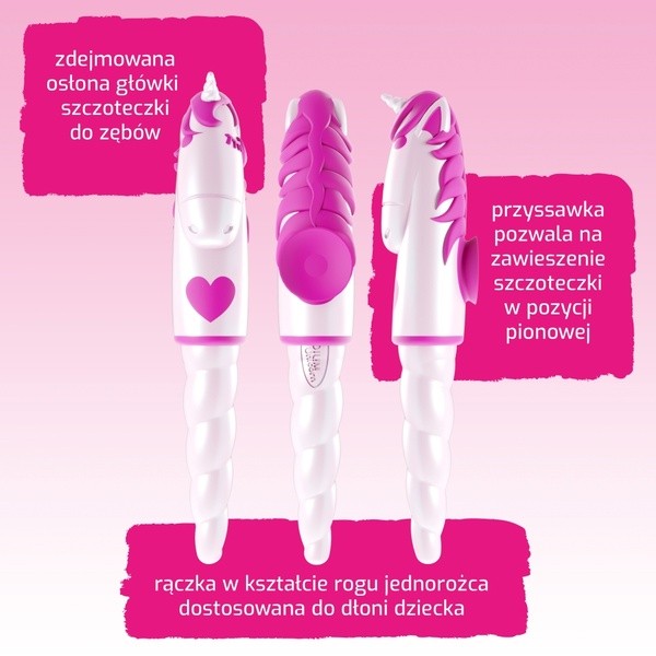 Elgydium Unicorn, szczoteczka do zębów dla dzieci od 2 do 6 lat, 1 szt.