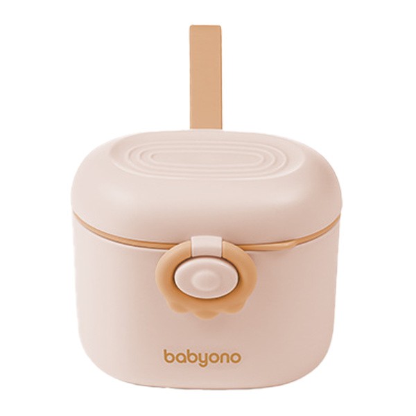 BabyOno, przenośny pojemnik na mleko w proszku, beżowy, 1 szt.