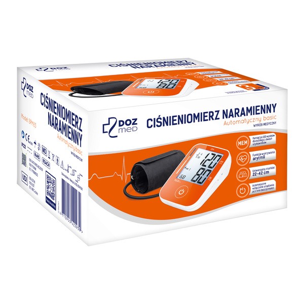 DOZ Med, ciśnieniomierz naramienny, automatyczny Basic, 1 szt.