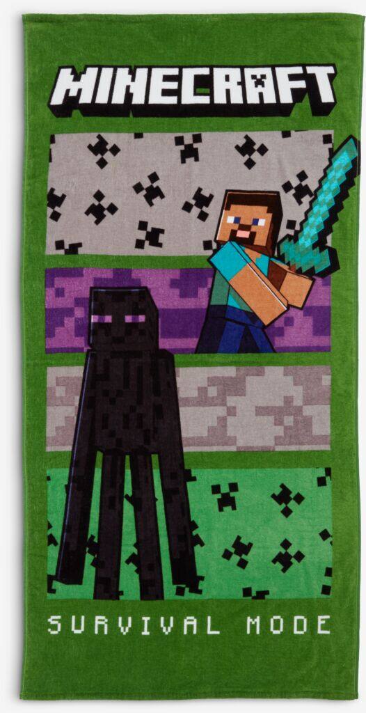 MINECRAFT guld badehåndklæde MINECRAFT 70x140cm