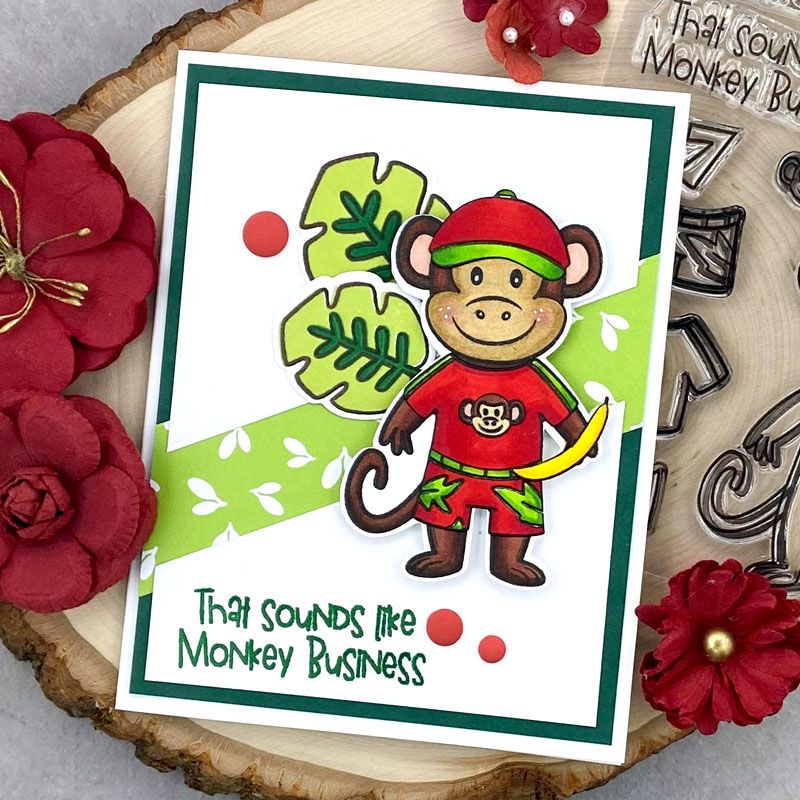 Little Peeps Monkey Clear Stamp Set