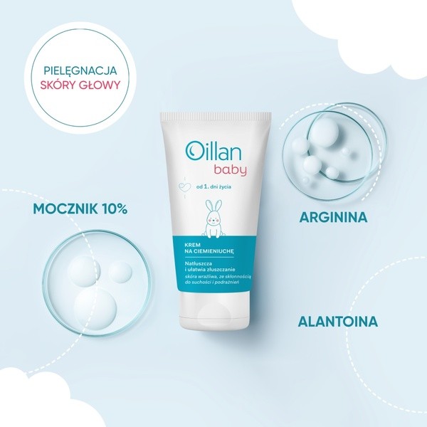 Oillan Baby, krem na ciemieniuchę, 40 ml