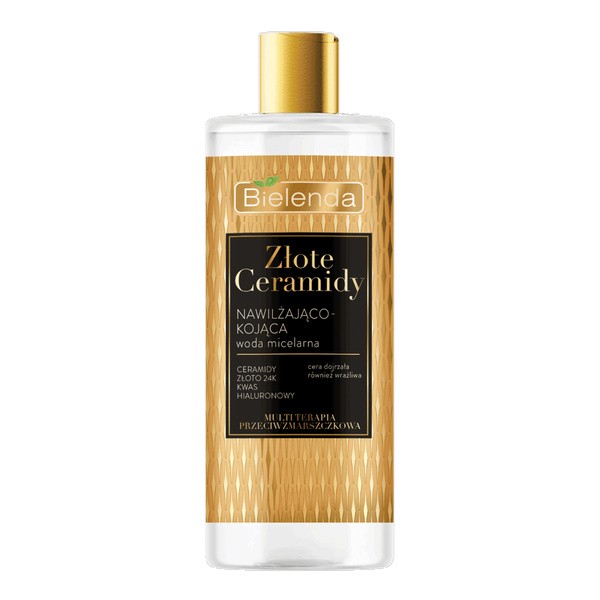 Bielenda Złote Ceramidy, nawilżająco–kojąca woda micelarna, 500 ml