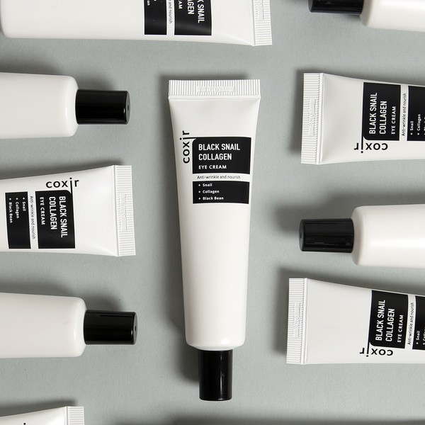 Coxir Black Snail Collagen Eye Cream, przeciwzmarszczkowy krem pod oczy, 30 ml