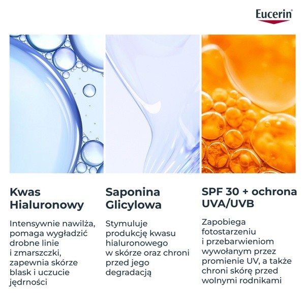 Eucerin Hyaluron-Filler, krem na dzień SPF 30 z kwasem hialuronowym, przeciwzmarszczkowy, 50 ml