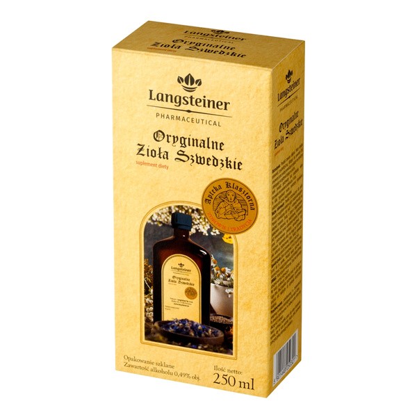 Langsteiner Oryginalne Zioła Szwedzkie, płyn, 250 ml