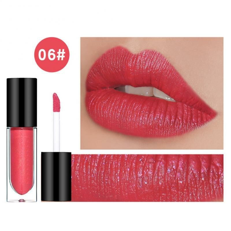 Batom Líquido Brilhante Sereia 12 Cores Symphony Starry Sky, Gloss Labial Não Aderente, Batom Líquido Matte TSLM1