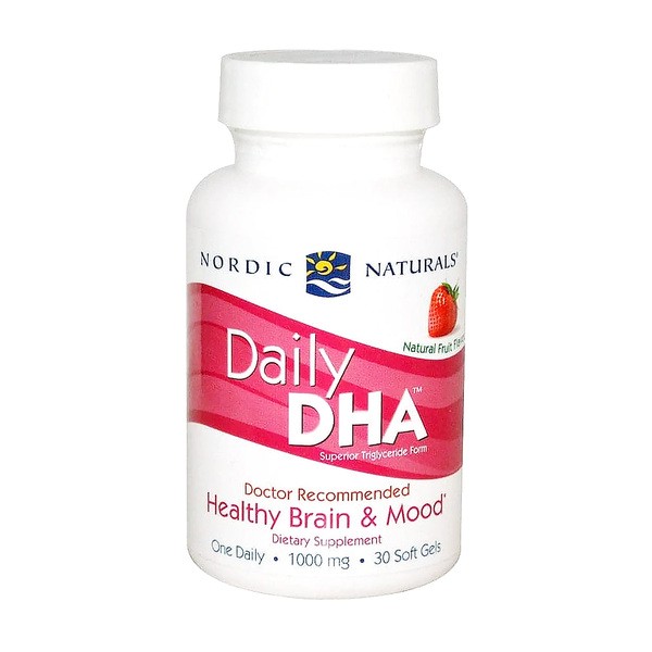 Nordic Naturals, Daily DHA, smak truskawkowy, kapsułki, 30 szt.