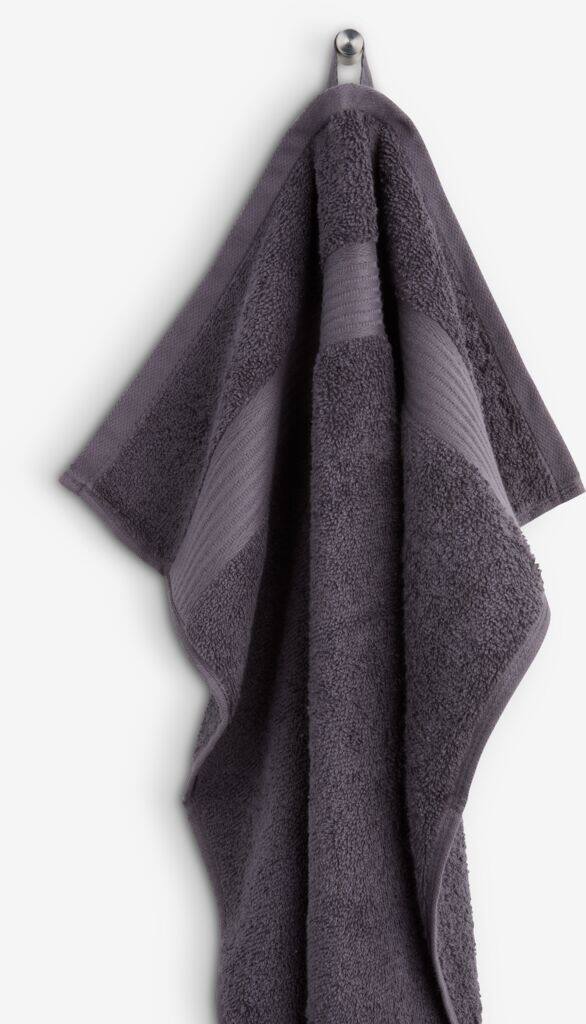 KARLSTAD guld KARLSTAD håndklæde 50x100cm mørkegrå