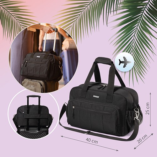 BabyOno, torba podróżna dla mamy, czarna, 1 szt.