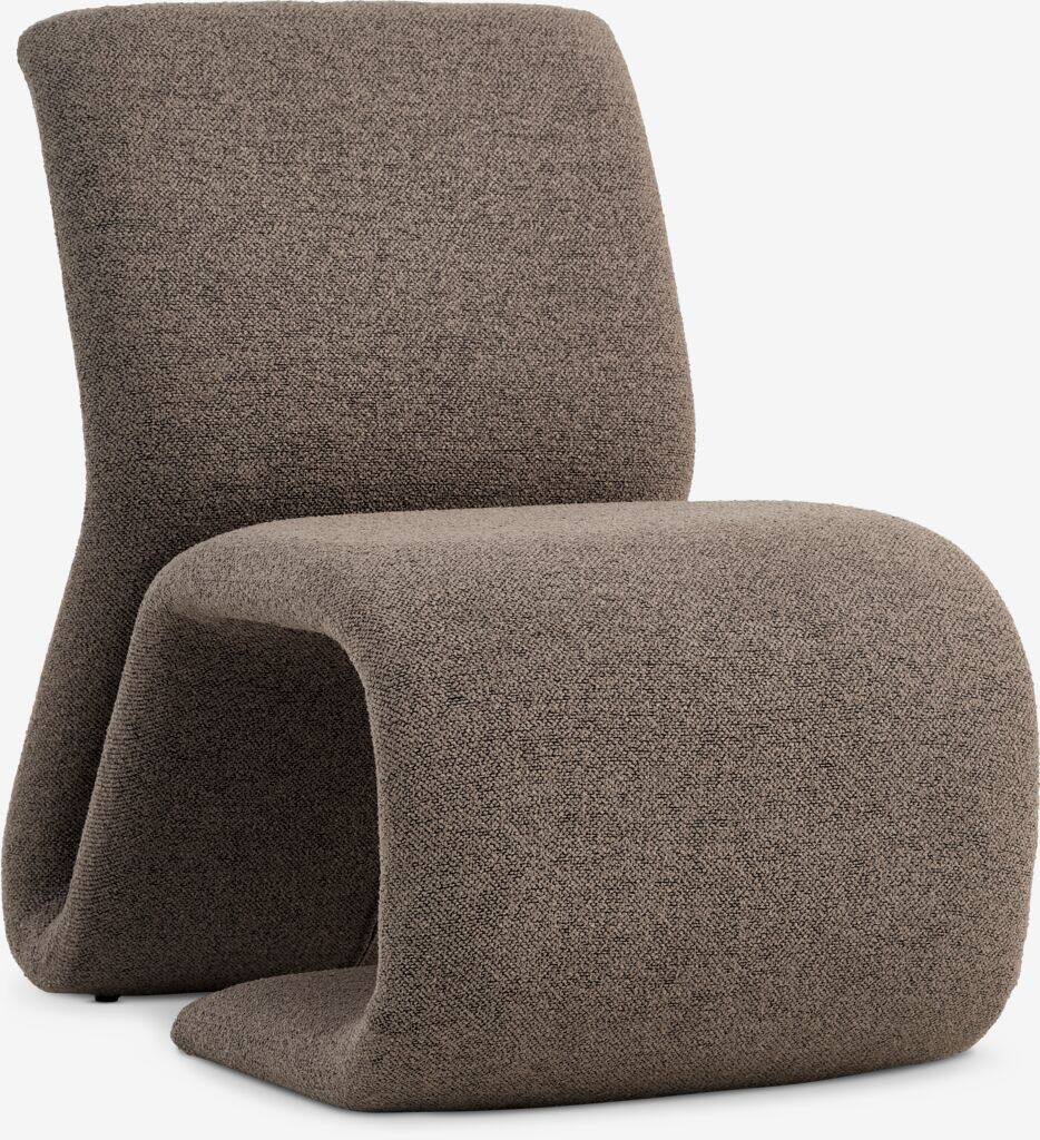 GULDBJERG loungestol GULDBJERG mørk sandfarvet stof