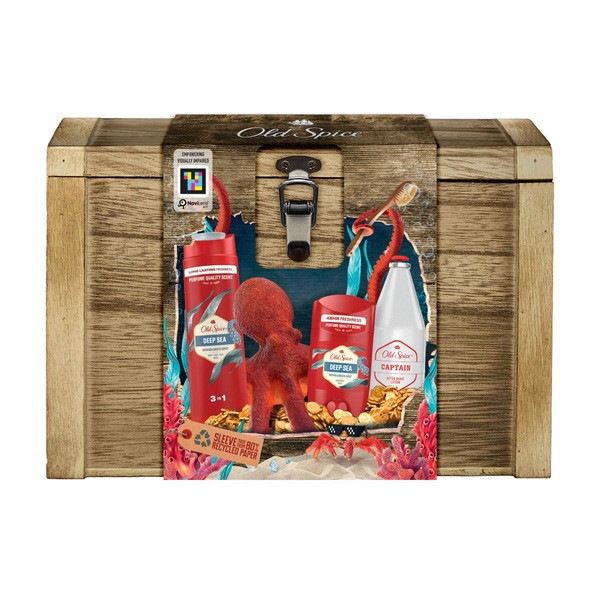 Old Spice Deep Sea & Captain Treasure Chest Zestaw upominkowy z żelem pod prysznic