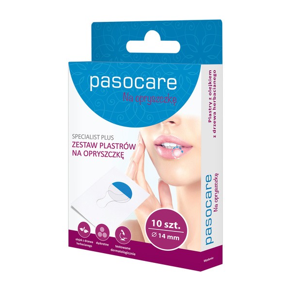 Pasocare Specialist Plus, plastry na opryszczkę, 10 szt.