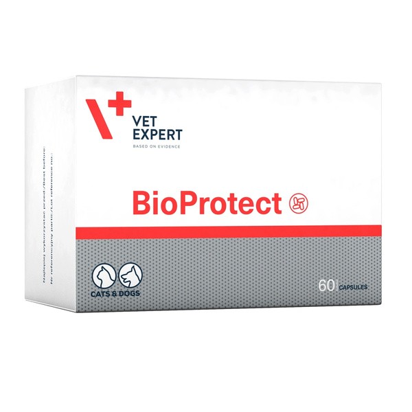 Vet Expert Bioprotect, probiotyk dla psów i kotów, kapsułki, 60 szt.