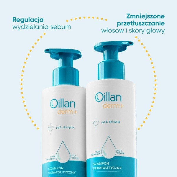 Oillan Derm+, szampon keratolityczny, 180 ml