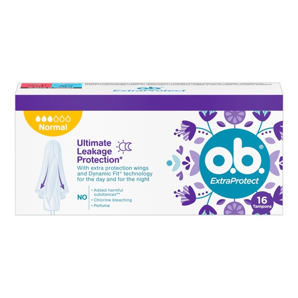 O.B. ExtraProtect Normal, tampony, 16 szt.