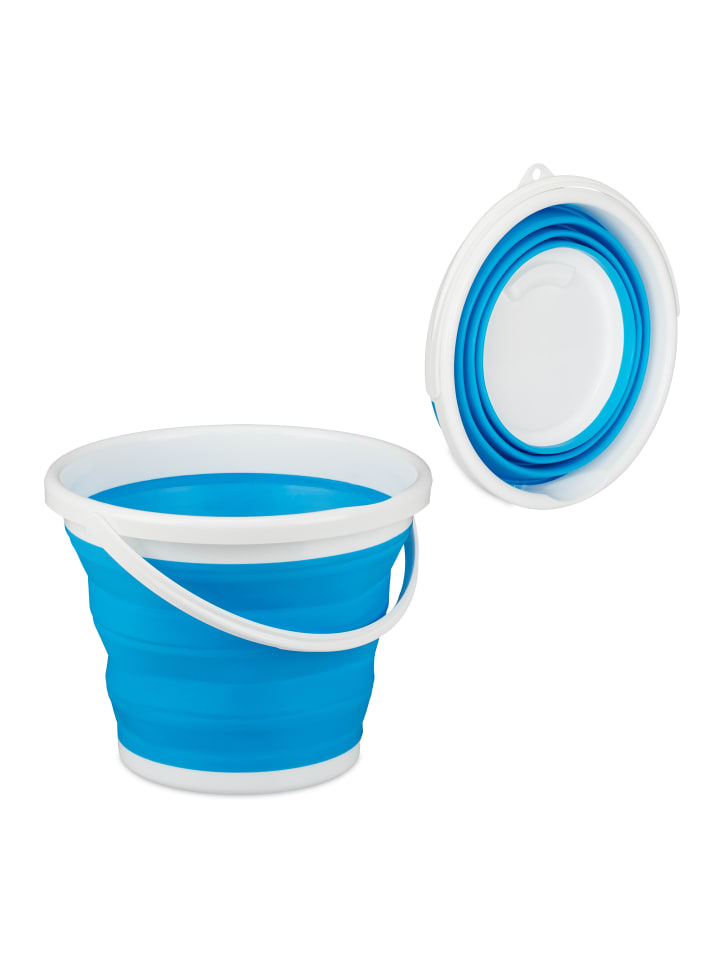 relaxdays Falteimer in Blau - 10 L günstig kaufen onesize