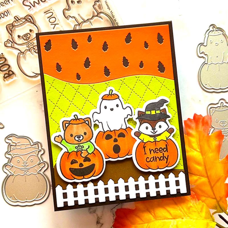 Pumpkin Critters Clear Stamp Set