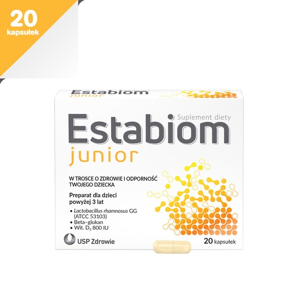 Estabiom junior, kapsułki, 20 szt.