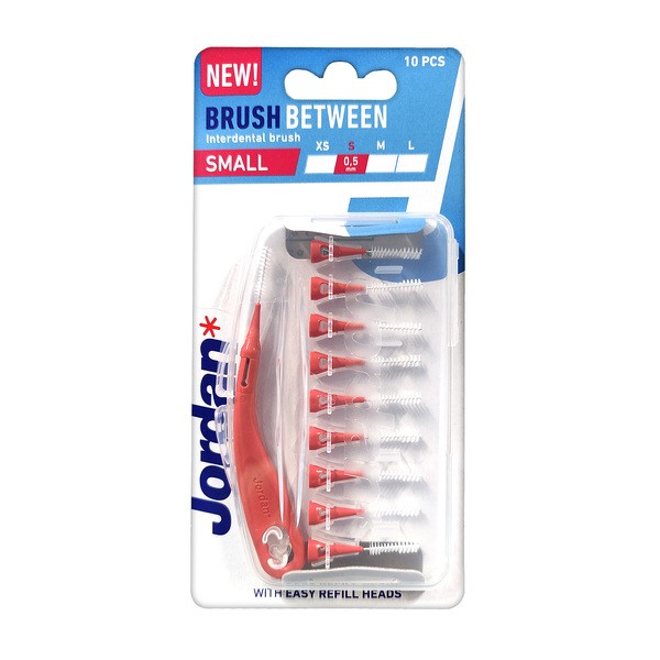 Jordan Brush Between, szczoteczka do przestrzeni międzyzębowych S, 10 szt.