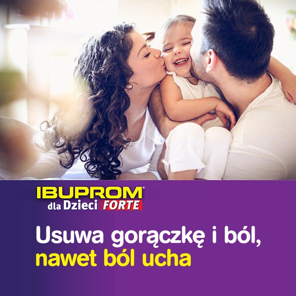 Ibuprom dla Dzieci Forte, 200 mg/5 ml, zawiesina doustna, 100 ml