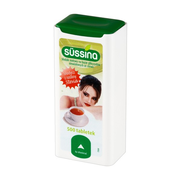 Sussina Stevia, słodzik, tabletki, 500 szt.