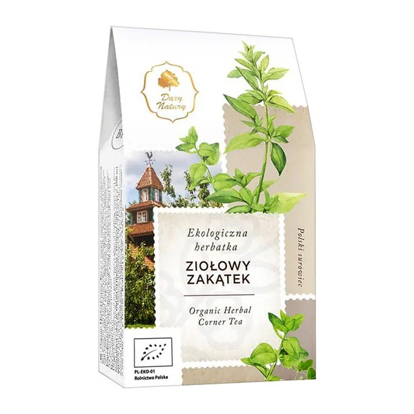 Dary Natury, ekologiczna herbatka Ziołowy Zakątek, 80 g