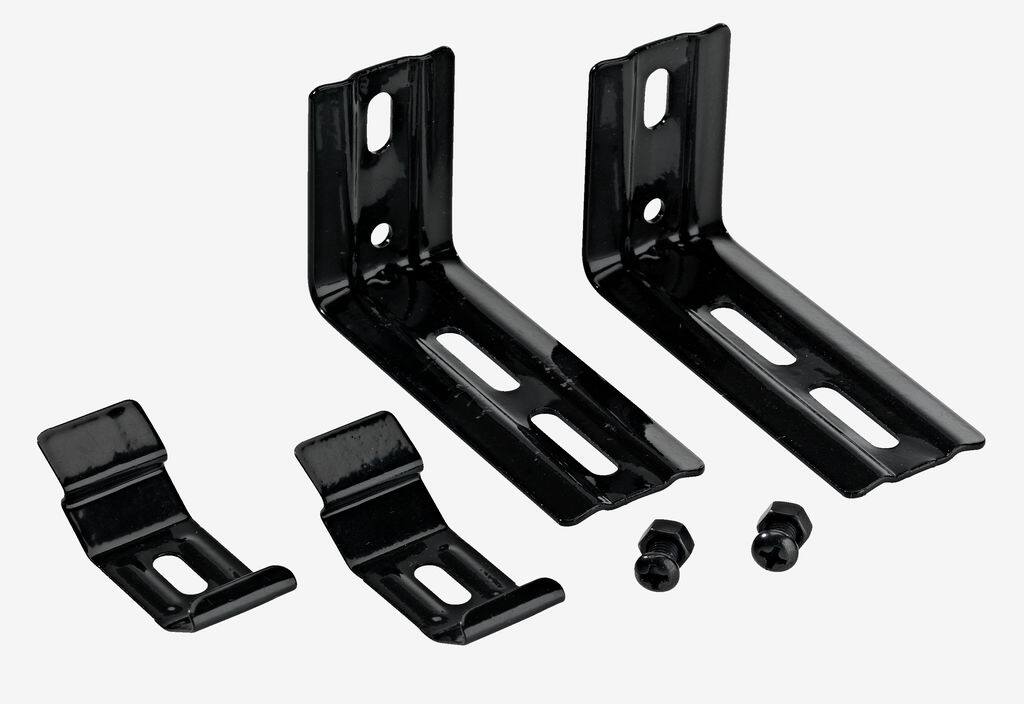 Beslag til lamelgardiner 2 stk/pakke sort