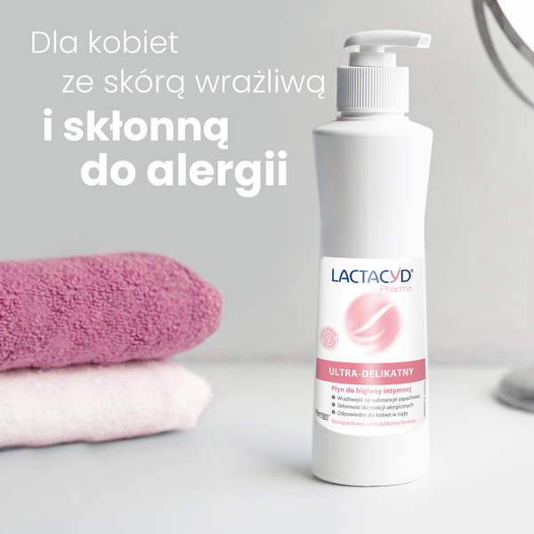 Lactacyd Pharma, ultra-delikatny płyn ginekologiczny, 250 ml, z pompką