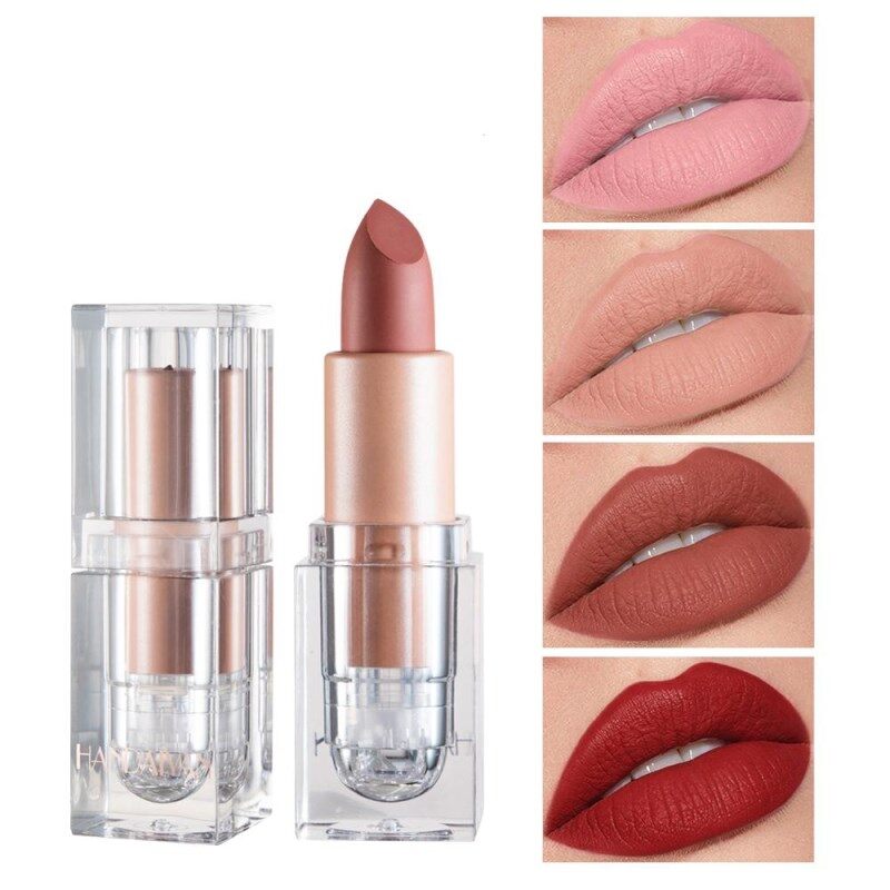 Lápiz labial natural de larga duración, a prueba de agua, cosmético para mujeres, brillo labial terciopelo, tinte labial mate, maquillaje labial, lápiz labial TSLM1