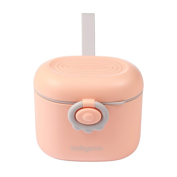 BabyOno, przenośny pojemnik na mleko w proszku, brzoskwiniowy, 1 szt.