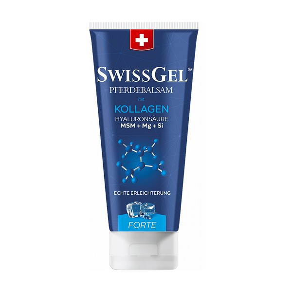 SwissGel, końska maść z kolagenem morskim forte, chłodząca, 200 ml