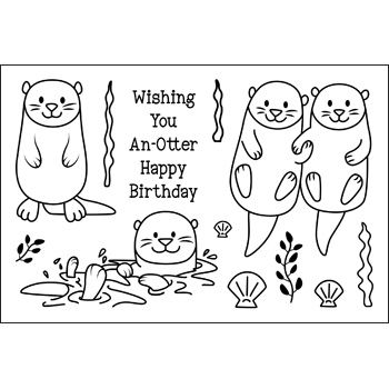 Otter Clear Stamps Set of 12
