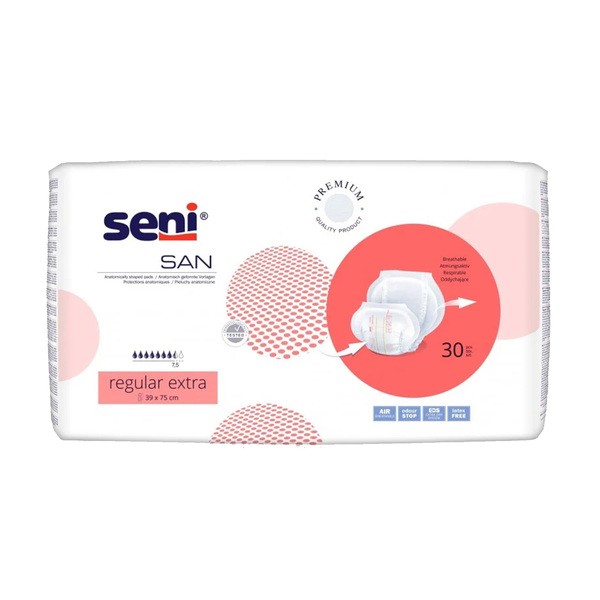 San Seni Regular Extra, pieluchy anatomiczne, 30 szt.