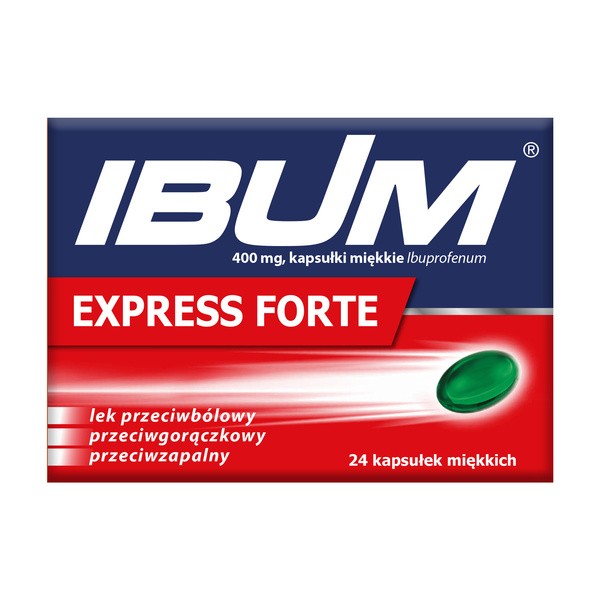 Ibum Express Forte, 400 mg, kapsułki miękkie, 24 szt.