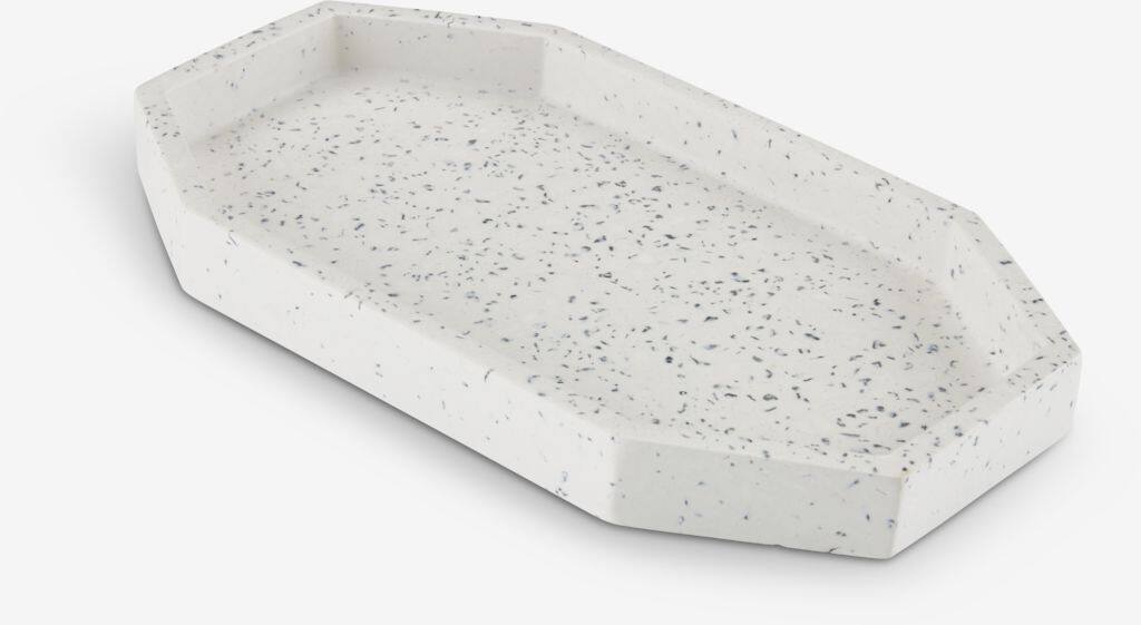 JESPER JESPER dekorationsplade B14xL25cm hvid