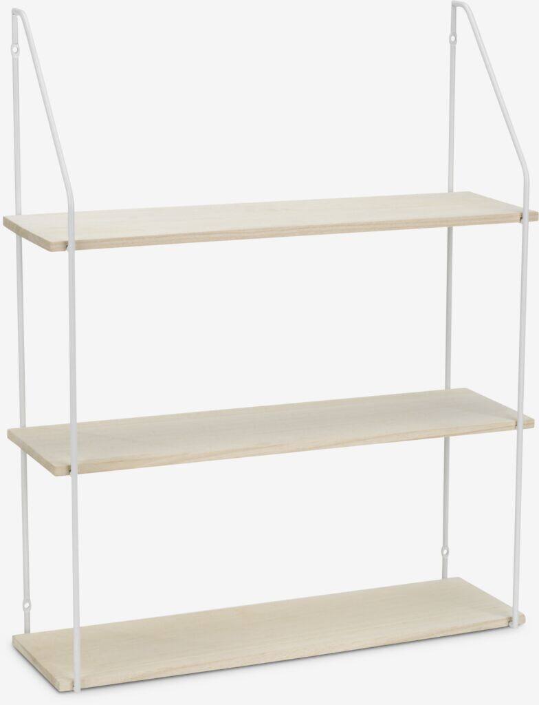 HEJLSMINDE Væghylde HEJLSMINDE 3 hylder hvid/natur