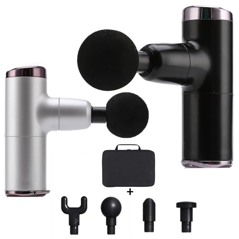 Miniaturowy kieszonkowy elektryczny pistolet do masażu mięśni, relaksujący masaż ciała i łagodzący ból Theragun