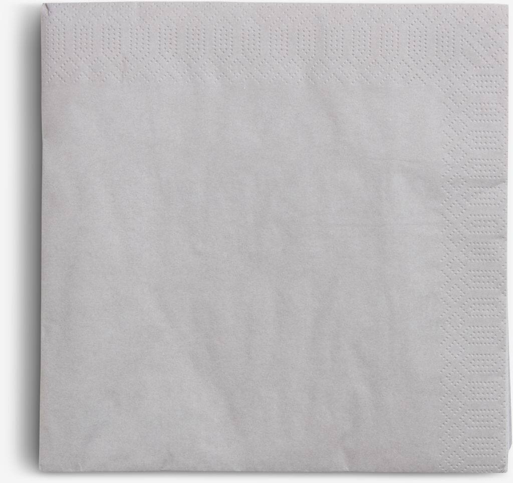 MOLTE MOLTE papirservietter 40x40 grå 50 stk/pakke