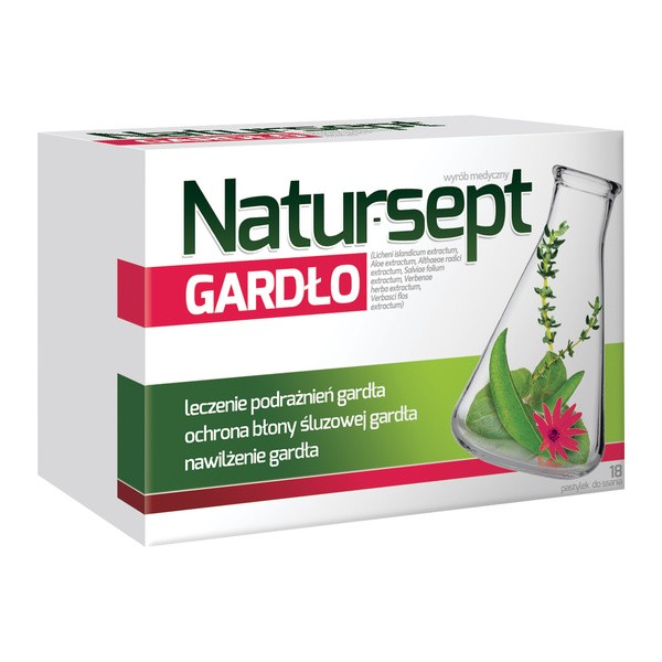 Natur-sept gardło, pastylki do ssania, 18 szt.