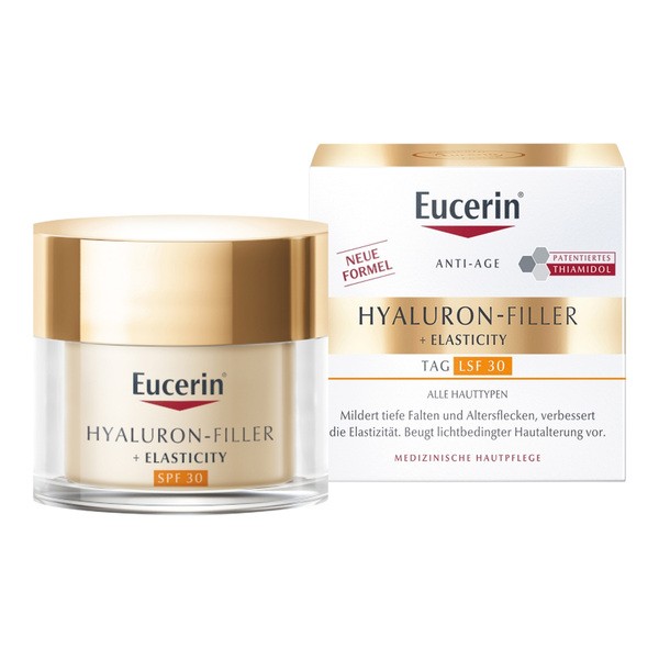 Eucerin Hyaluron Filler + Elasticity, przeciwzmarszczkowy krem na dzień SPF 30, 50 ml