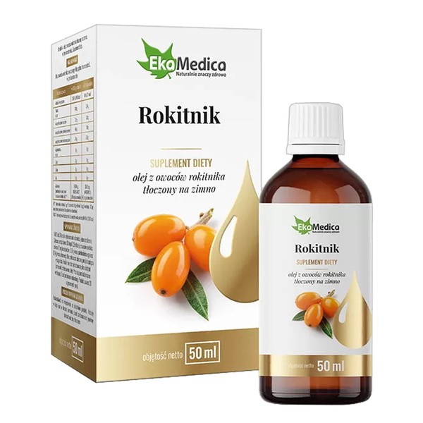 EkaMedica Rokitnik, olej z owoców rokitnika, 50 ml