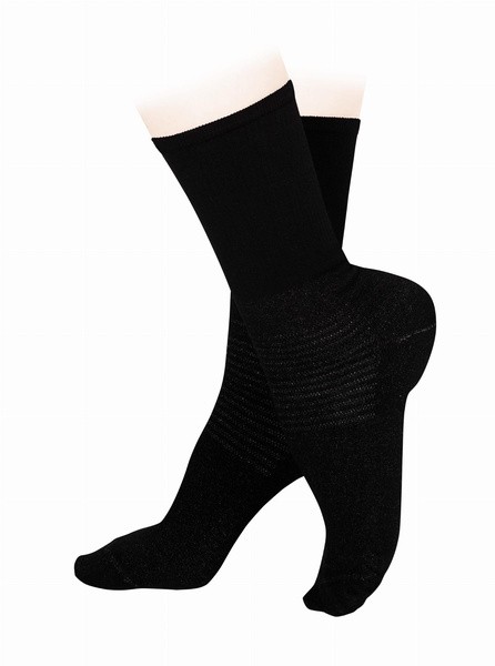 Salvi Diabetic 600, skarpetki z drobinami srebra, dla diabetyków, czarne, rozmiar XS, 1 szt.